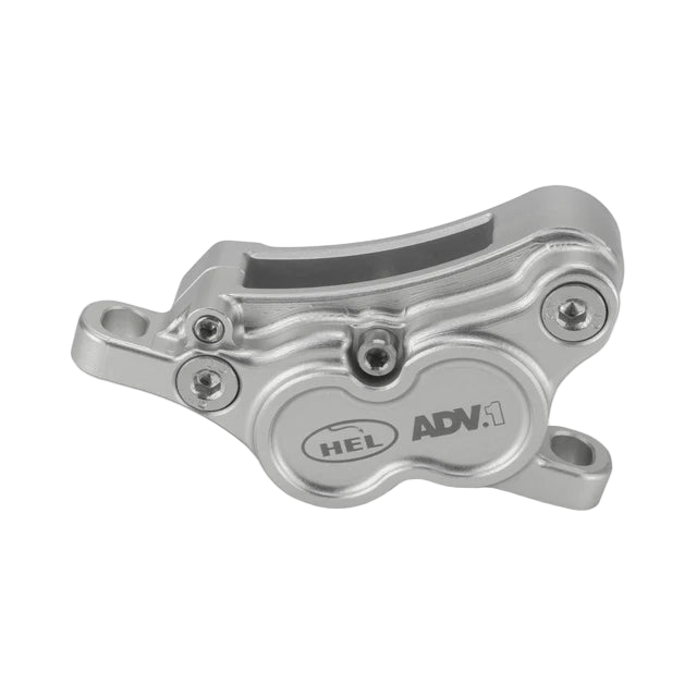 HEL ADVOCATE 4-PISTON HYDRAULIC DISC BRAKE SYSTEM - HYPER SILVER & FORGED BRONZE