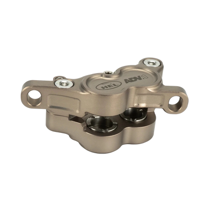HEL ADVOCATE 4-PISTON HYDRAULIC DISC BRAKE SYSTEM - FORGED BRONZE & HYPER SILVER
