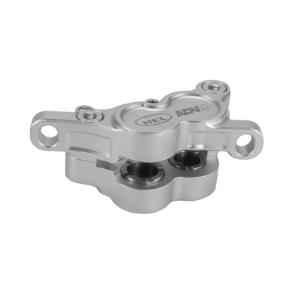 HEL ADVOCATE 4-PISTON HYDRAULIC DISC BRAKE SYSTEM - HYPER SILVER & FORGED BRONZE